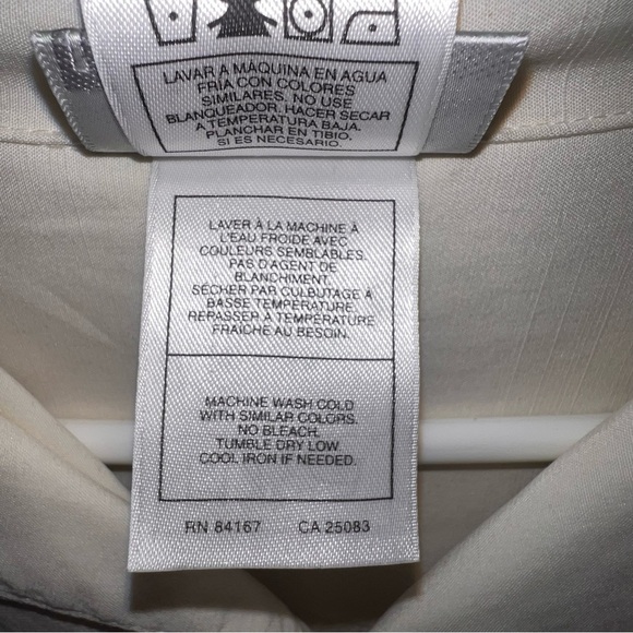 EUC Disney Mickey Mouse Men's Embroidered Casual Button Down Shirt Cream Large - Picture 4 of 6